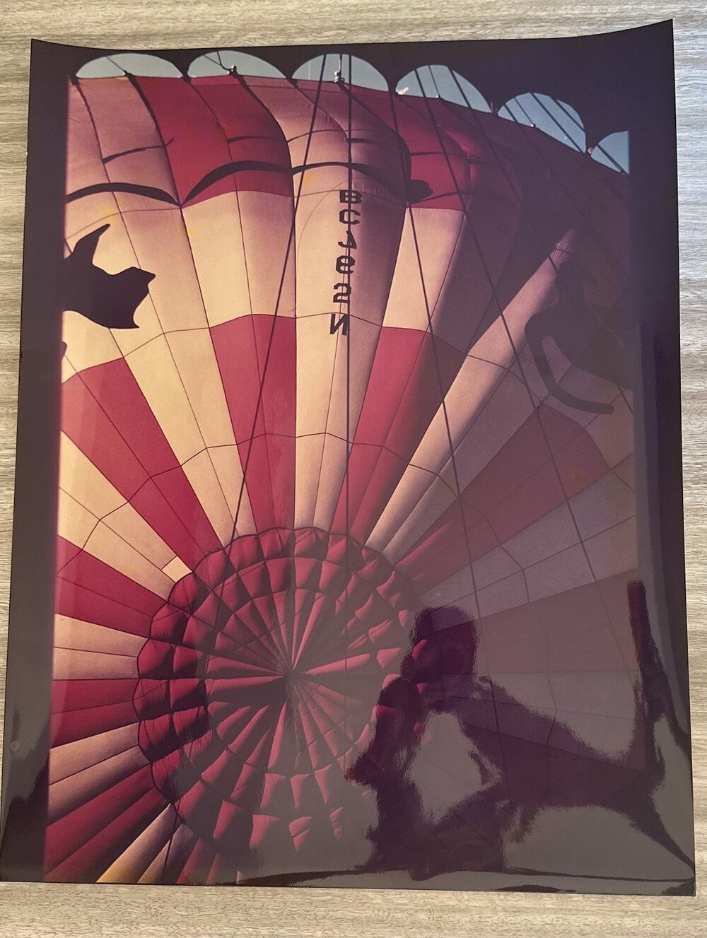 Vintage Hot Air Balloon Color Photo Poster 15x20 Abstract Geometric Unframed